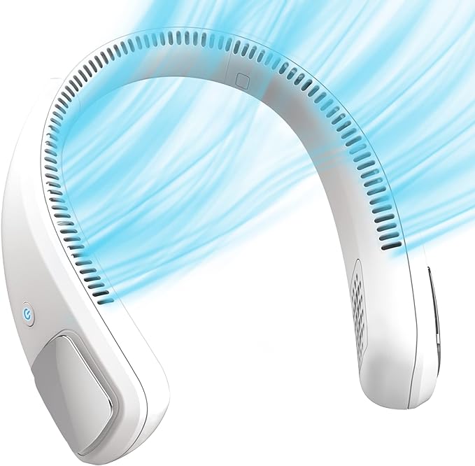 Wearable Neck Fan & Air Purifier | Arctic Air Freedom | USB Rechargeable 3-Speed Personal Cooler for Indoor & Outdoor Use | Random Color