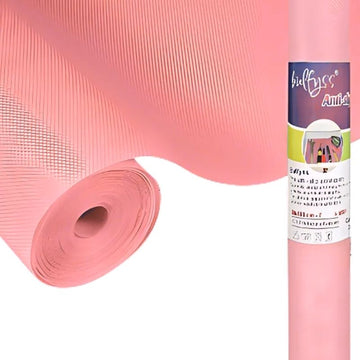 Anti-Slip Fridge & Shelf Mat | Waterproof & Washable Sheet for Kitchen, Drawer, Cabinet Use | Pink Color