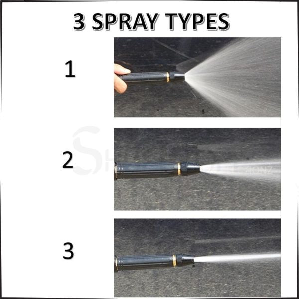 Metal High-Pressure Adjustable Nozzle Water Spray Gun | Durable for Multiple Uses